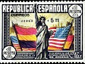 Spain 1938 Constitution Of America 5 P S 1P Multicolor Edifil 765. España 765. Subida por susofe